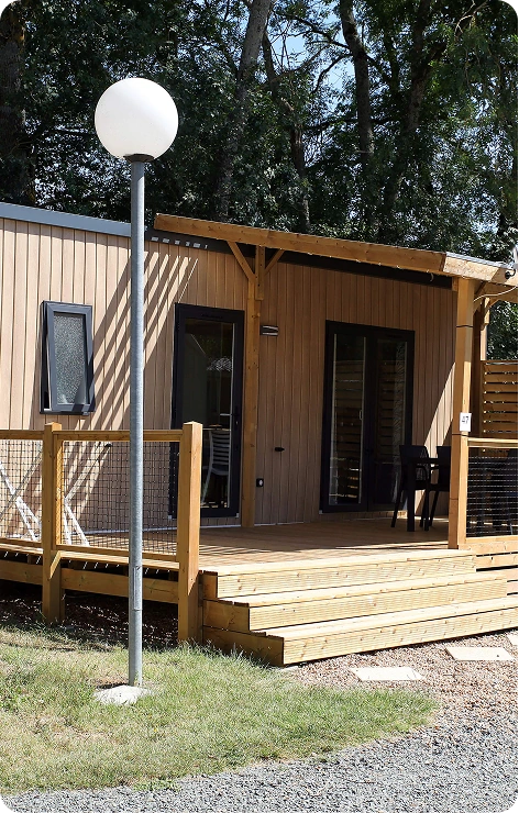 Stellplatz für Mobilheime im Loiretal